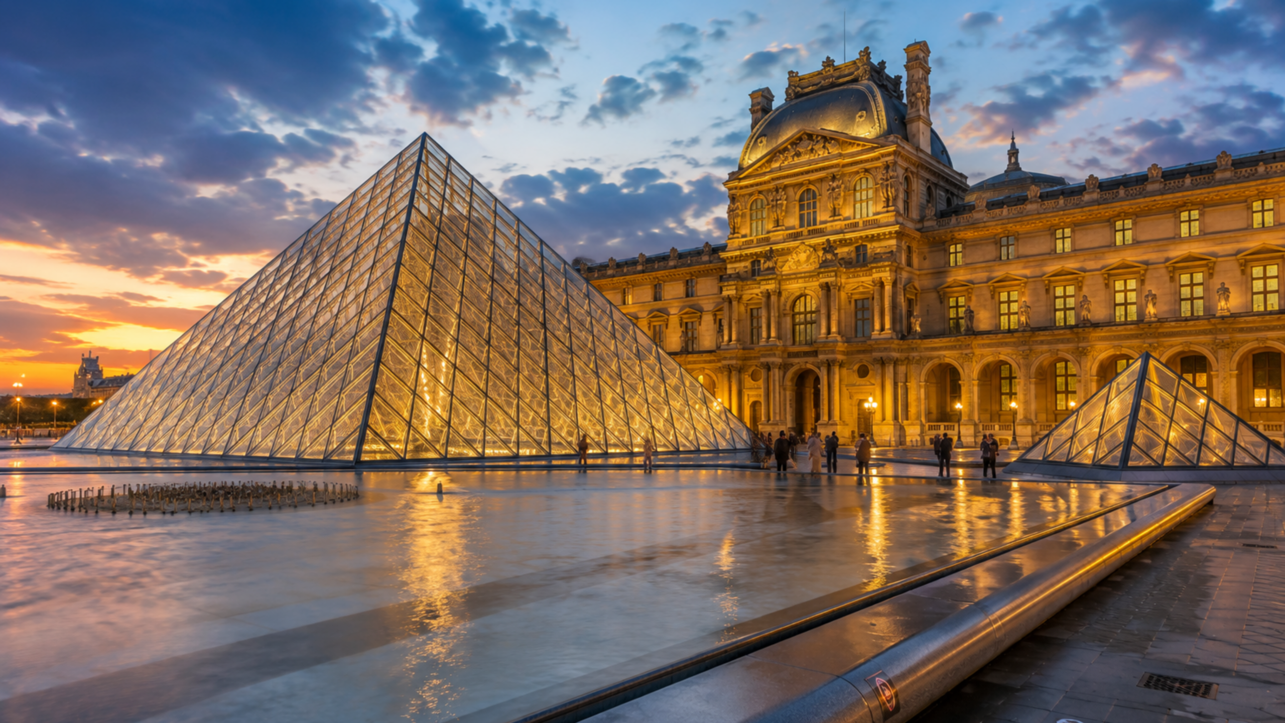 Paris Eiffel Tower Louvre London St Pancras